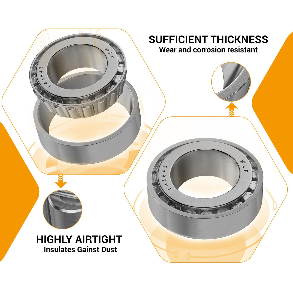 CLUBRALLY hub oil seals protecting against debris and moisture for better sealing