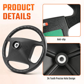 CLUBRALLY imitation carbon fiber finish adds premium look and durable feel