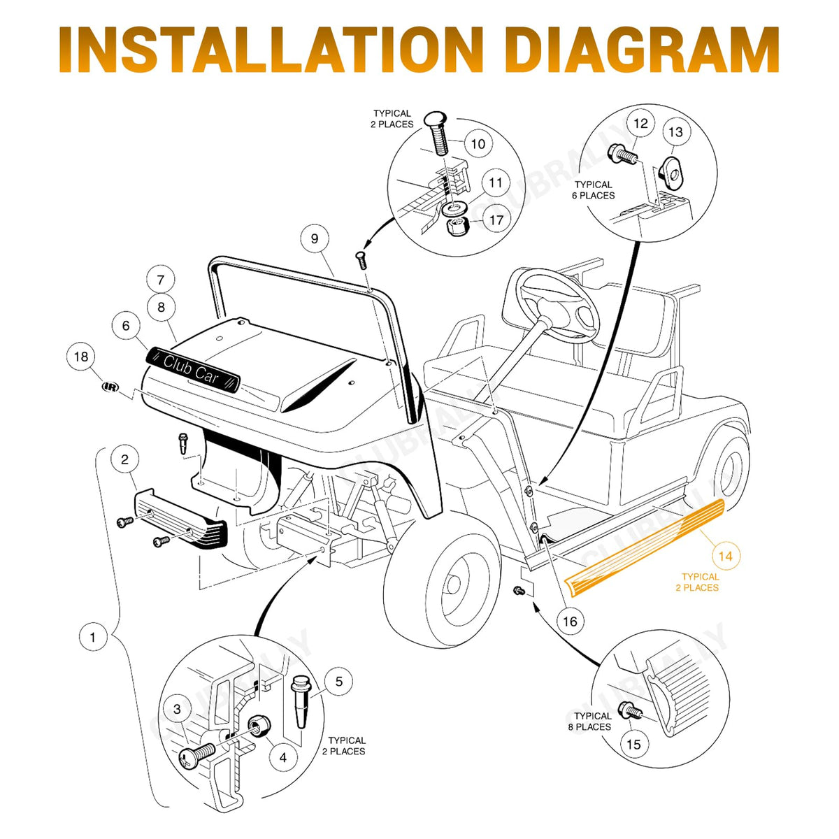 Installation-ready components shown for quick protection upgrade.