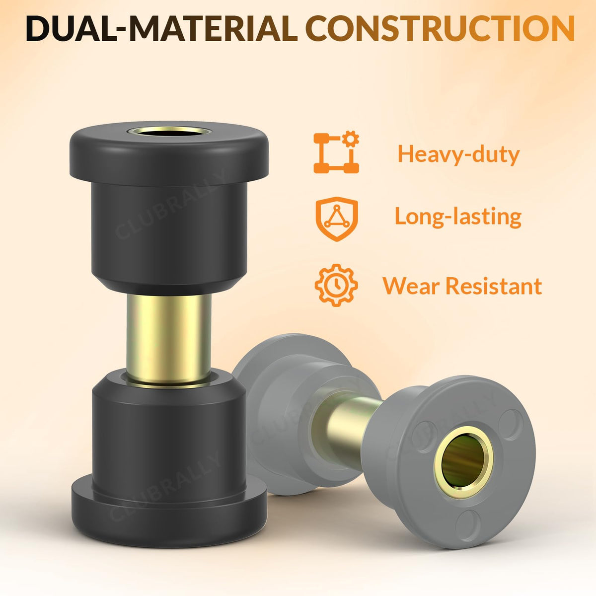Durable bushing steel components for reliable suspension fit
