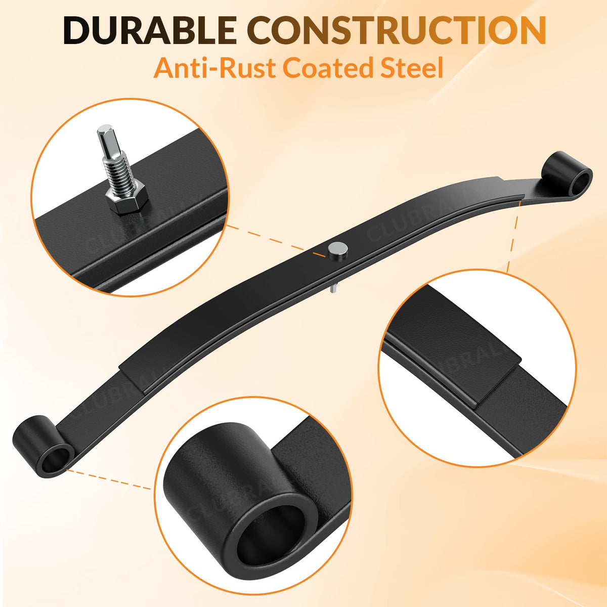 ClubRally leaf spring bushings improve alignment and durability for daily use.
