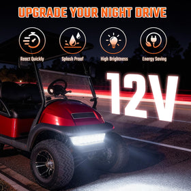 CLUBRALLY headlight bar closeup diodes highlights durable LED array.