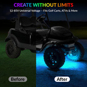ClubRally music-sync feature lets lights flash to your playlist.