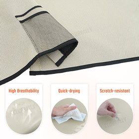 CLUBRALLY non-slip backing helps keep the cover steady on uneven golf cart seats.