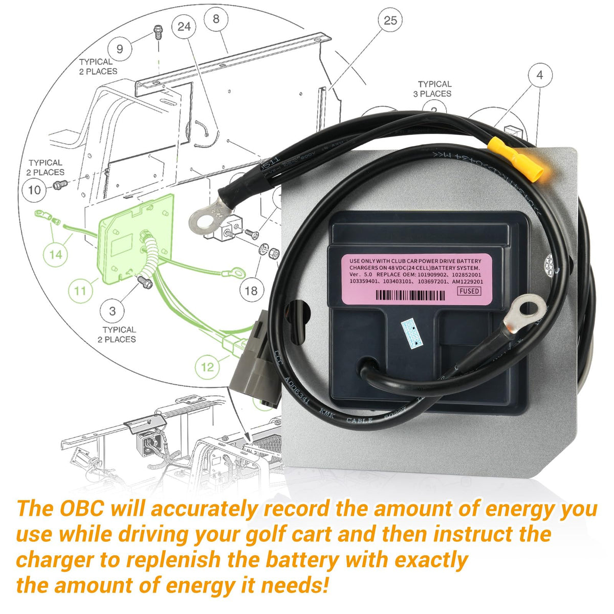 ClubRally OBC used in 48V DS Regen II IQ setup showing compatibility.
