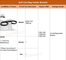CLUBRALLY OEM-fit bracket compatible with 71851-G01 family