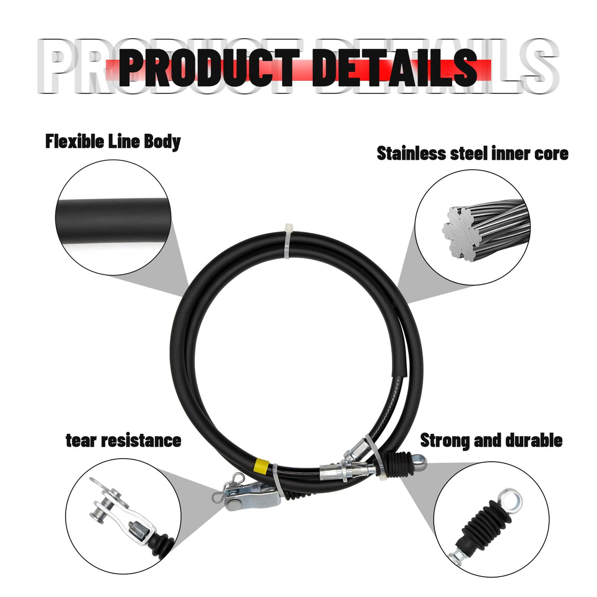 CLUBRALLY OEM JW9-F6341-10-00 compatible brake cables.