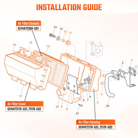 ClubRally OEM part numbers reference image, helps confirm compatibility before ordering.