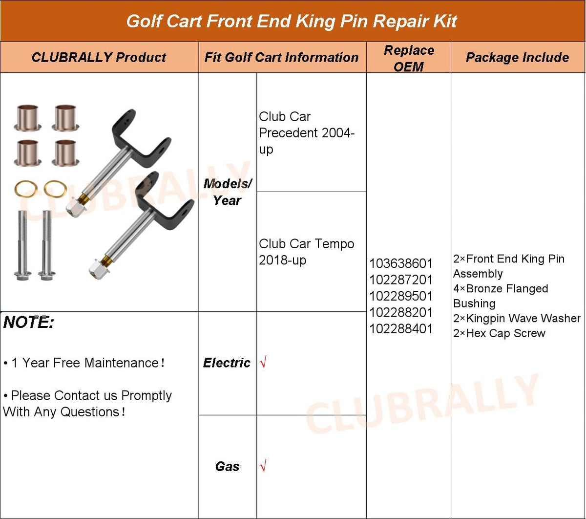 CLUBRALLY OEM part numbers 103638601 and 102287201 for precise fit.