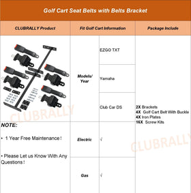 1-year warranty with CLUBRALLY support