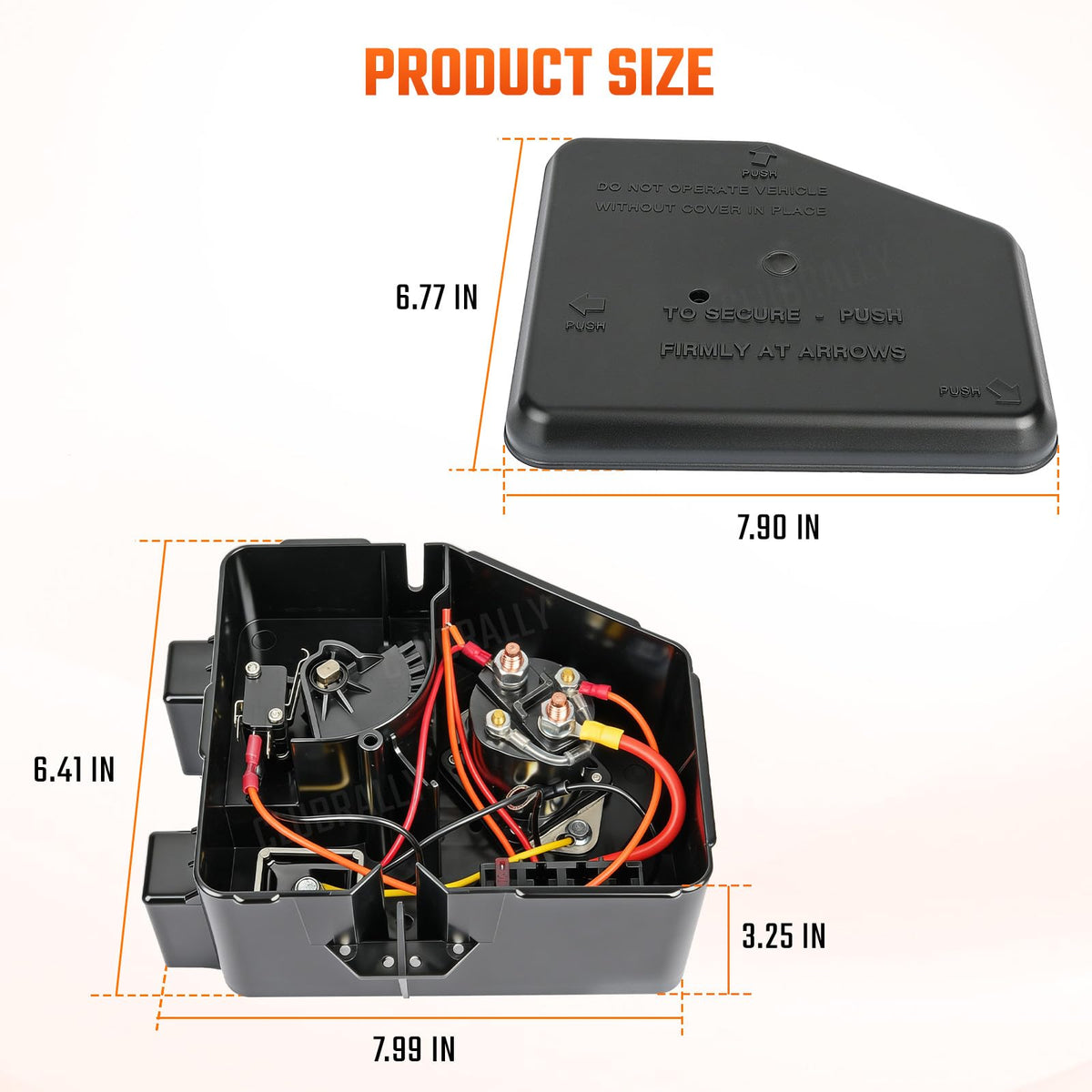 CLUBRALLY package includes one electrical component box assembly for setup.