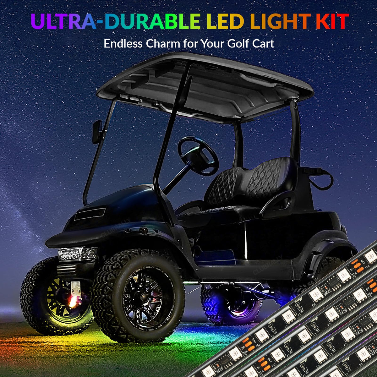 ClubRally four-strip kit includes everything for fast install.