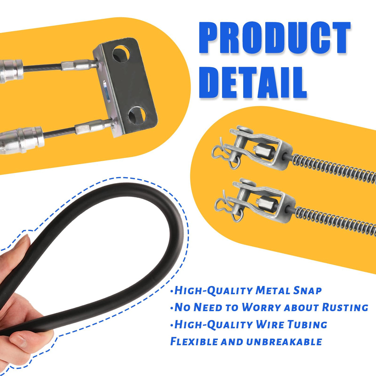 ClubRally passenger-side brake cable for EZGO TXT improves stopping performance.