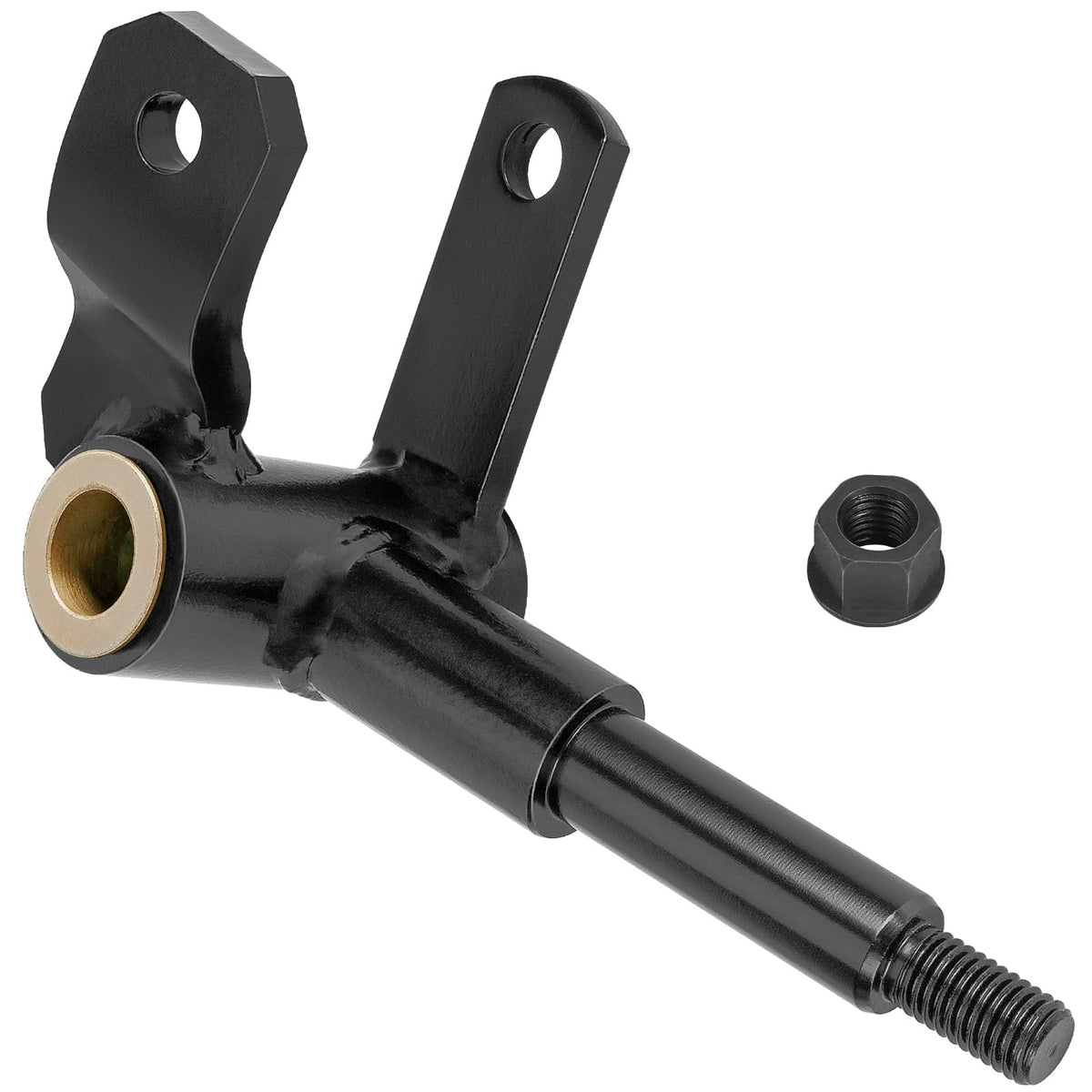 CLUBRALLY passenger side spindle assembly on a Club Car Precedent showing robust build and fitment