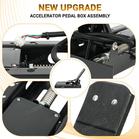 Close-up of CLUBRALLY ITS sensor in the pedal box ensures reliable signals.