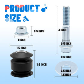 ClubRally rear arm bushing assembly with durable hardware