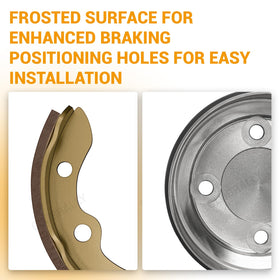 CLUBRALLY rear brake cog adjuster, precise clearance control.