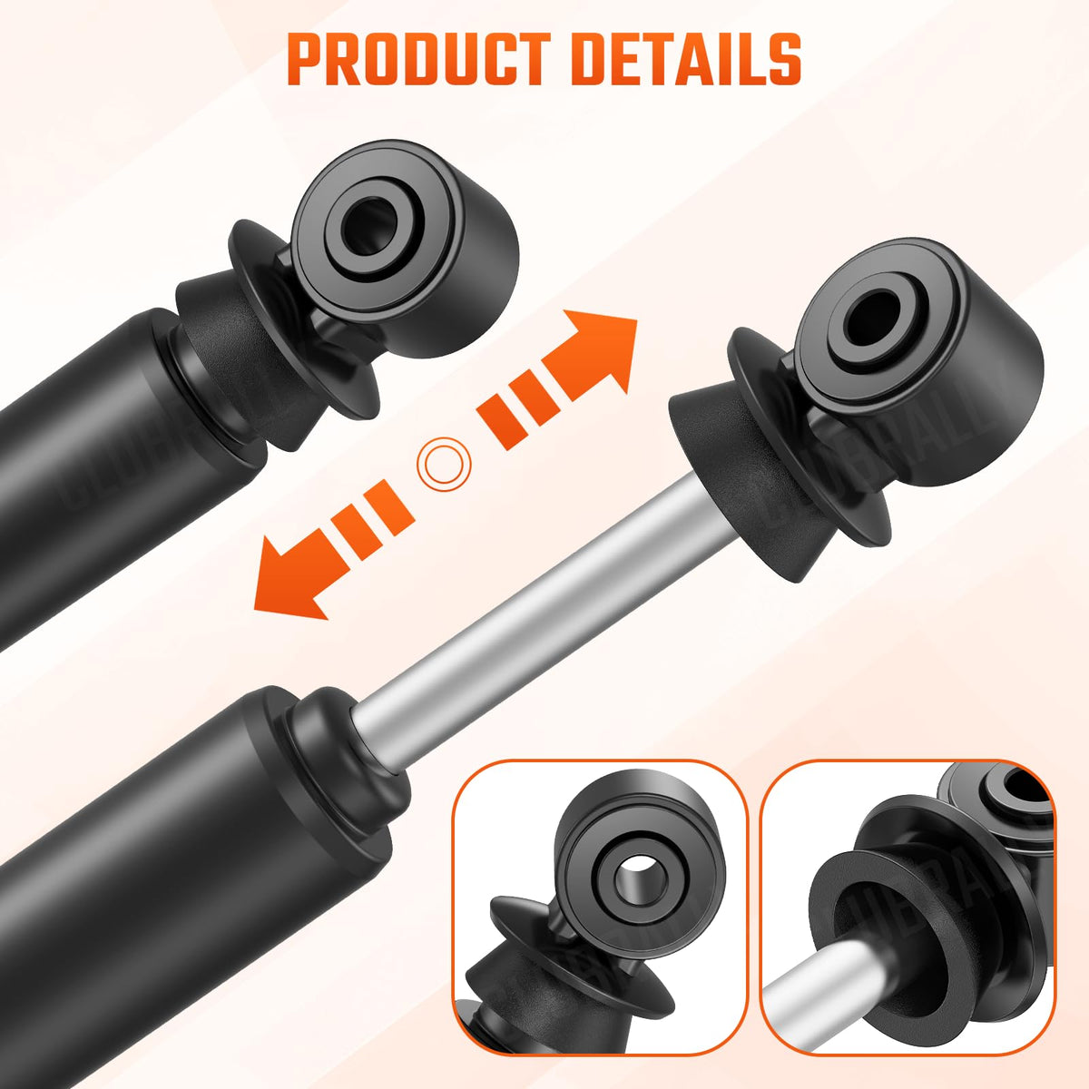 CLUBRALLY RXV rear shock installation for EZGO carts improves stability during acceleration