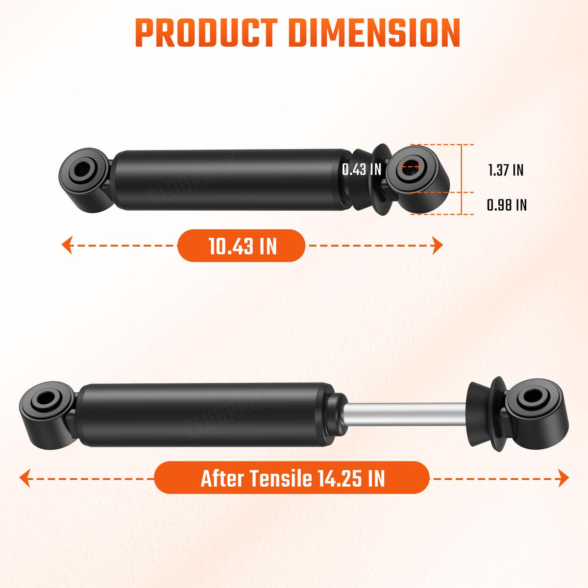 CLUBRALLY rear shock screws and gaskets included for straightforward installation