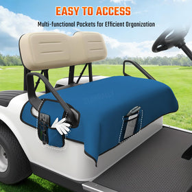 ClubRally non-slip backing blue close-up ensures secure fit on rough terrain