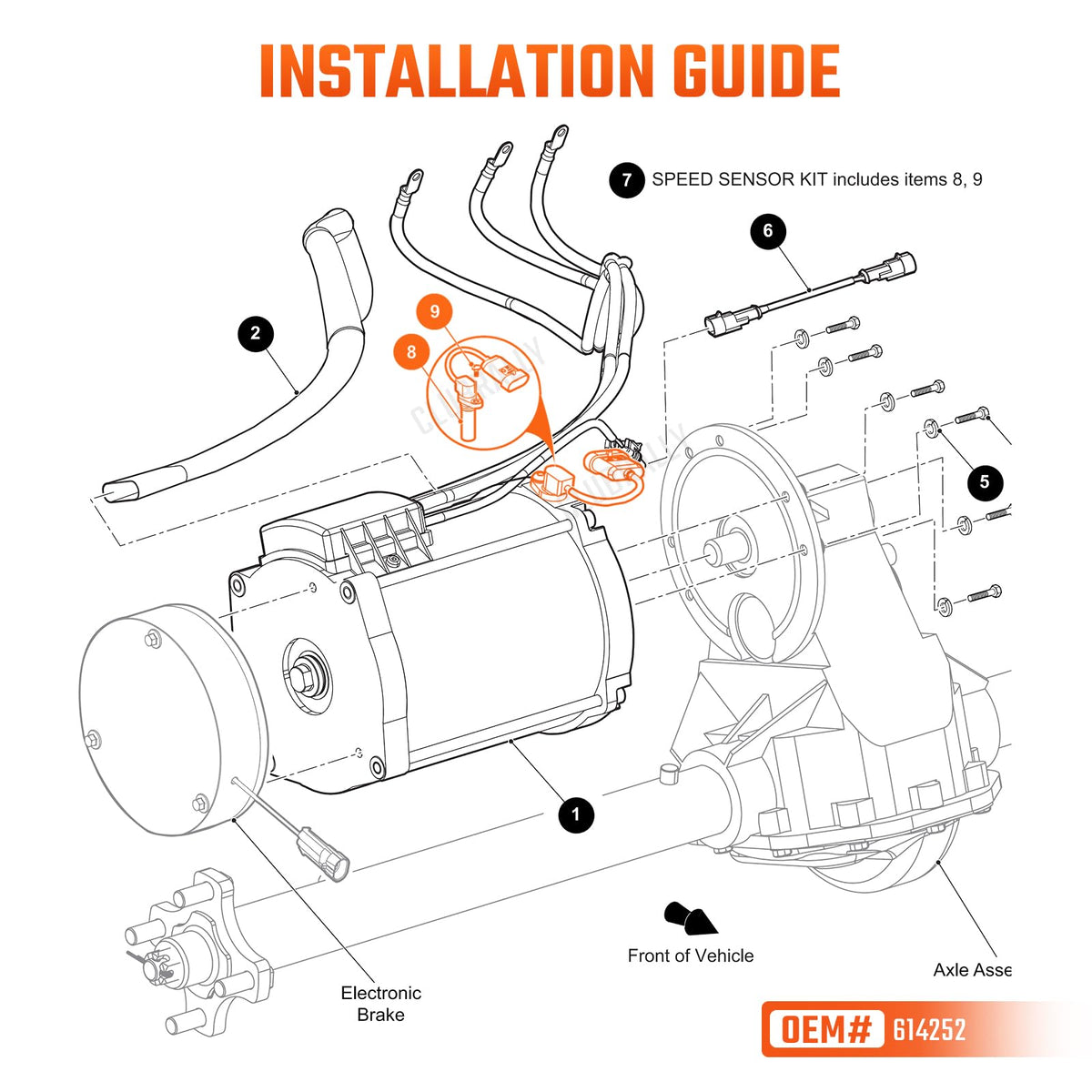 OEM 614252 replacement label on CLUBRALLY packaging.