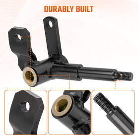 Close-up of CLUBRALLY spindle steel construction highlighting durability