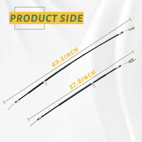 STAINLESS-CORE brake cable with CLUBRALLY, passenger side; long-lasting performance for carts