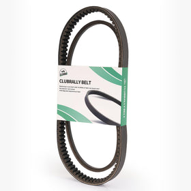 ClubRally starter generator belt front view; durable upgrade for EZGO TXT carts.