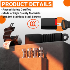 SUS304 screws pack for durable CLUBRALLY seat belt installation.