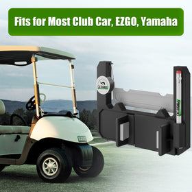 Universal, tool-free fit works with most golf carts.