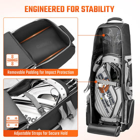 CLUBRALLY top protective board with padding guarding club heads from impacts.