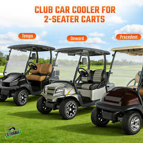 ClubRally two-seater fit compatible with Precedent, Tempo, and Onward carts.