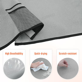 ClubRally non-slip back keeps the seat cover secure on bumpy cart rides.