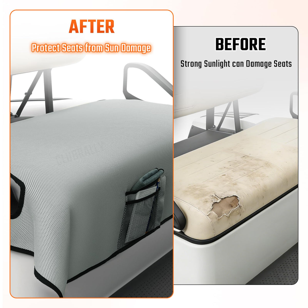 ClubRally UV and spill protection helps preserve seats and extend life.