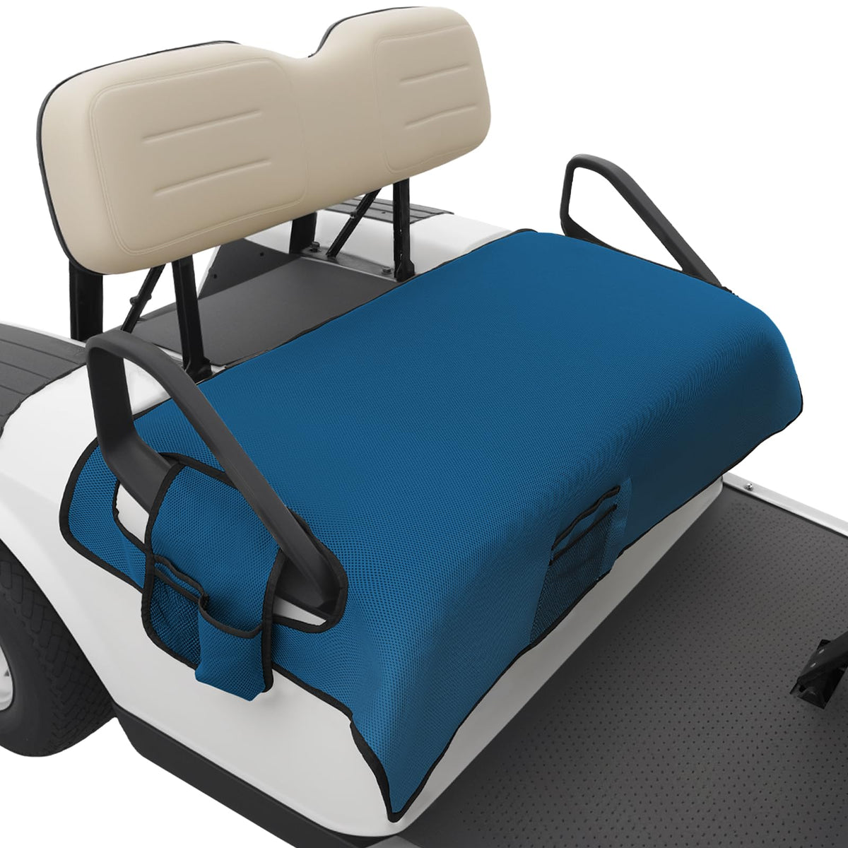 ClubRally universal seat cover blue front view protects seats while refreshing look