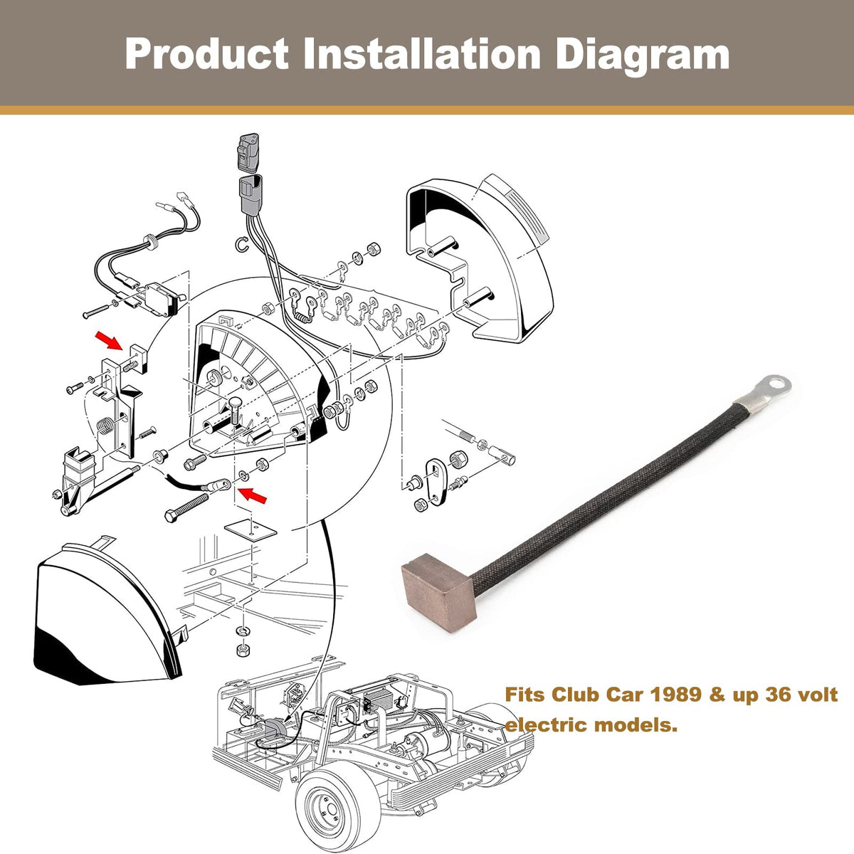 CLUBRALLY V-Glide Wiper Brush OEM 1013860 replacement ready