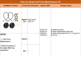 ClubRally warranty information tag indicating product support and quality.