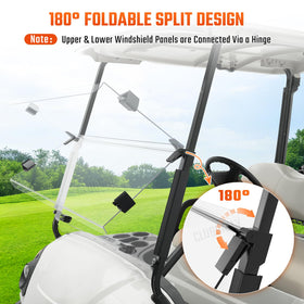 CLUBRALLY anti-UV and glare reduction windshield for outdoor rides