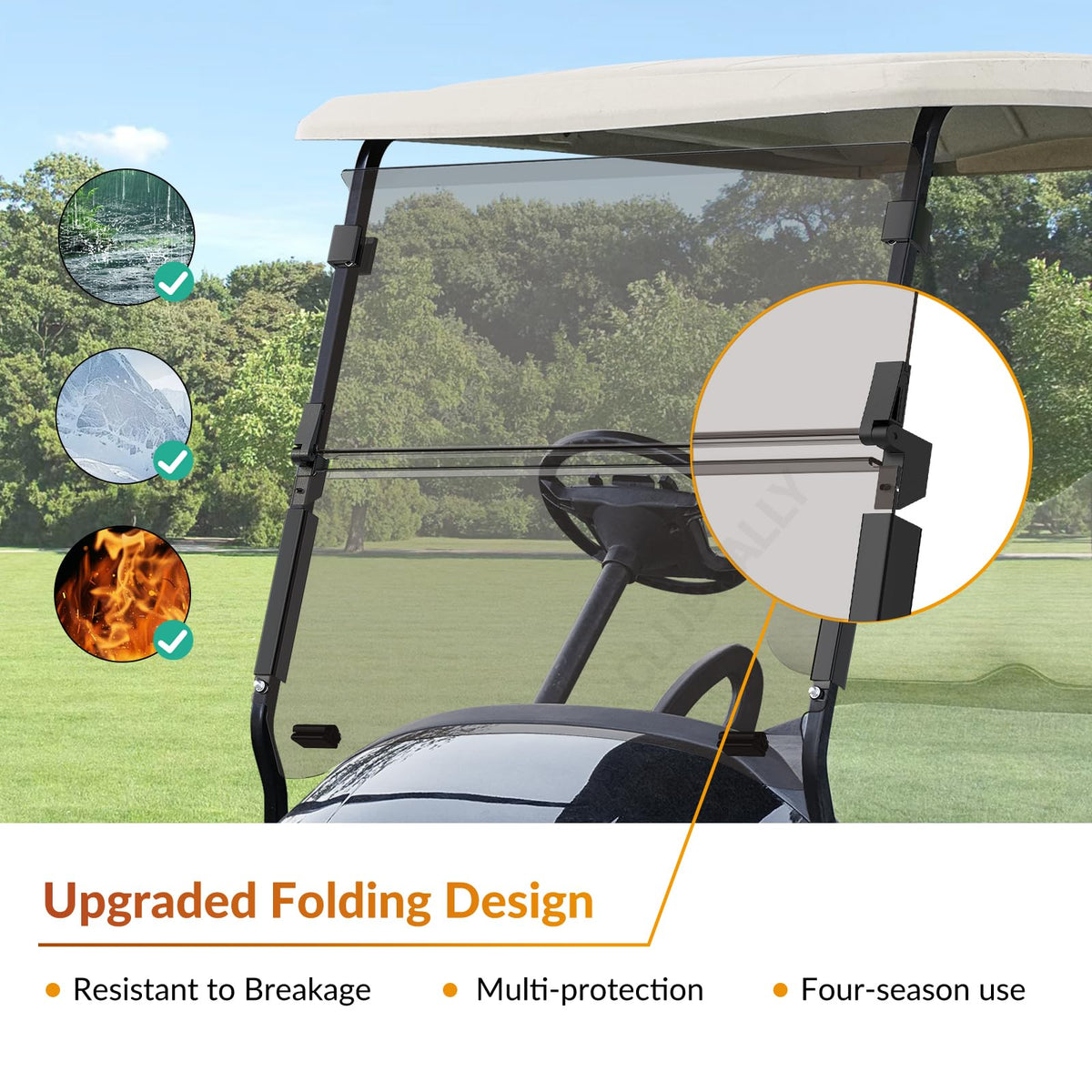 CLUBRALLY anti-UV coating reduces glare for safer, more relaxed drives.