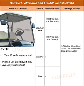 CLUBRALLY compatible with Club Car Precedent, Tempo, and Onward models.