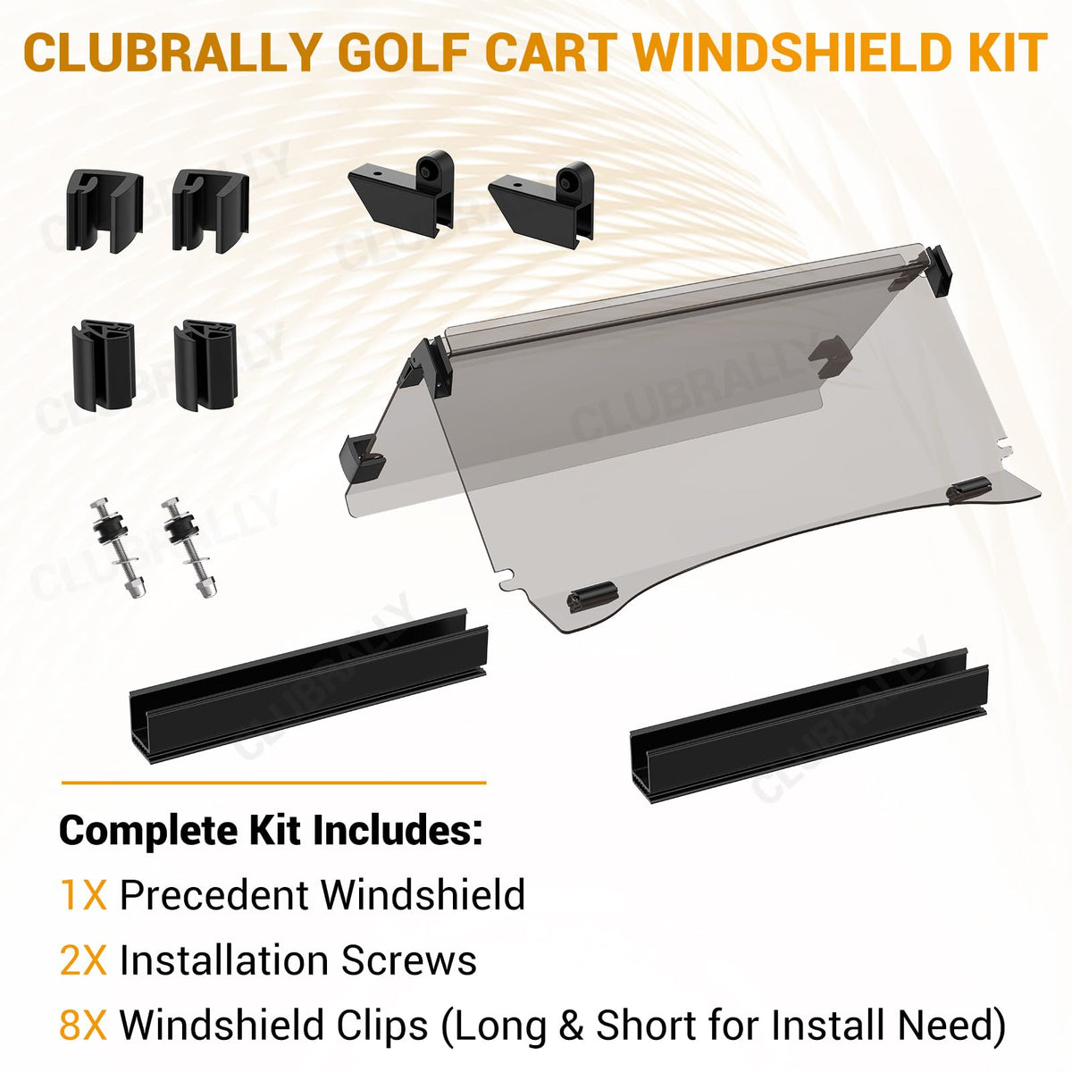 CLUBRALLY durable PC material resists yellowing and impacts during rides.