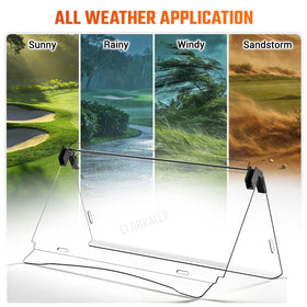 CLUBRALLY high-density PC material stays clear and resists yellowing