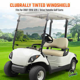 Tinted CLUBRALLY windshield adds privacy and sun protection.