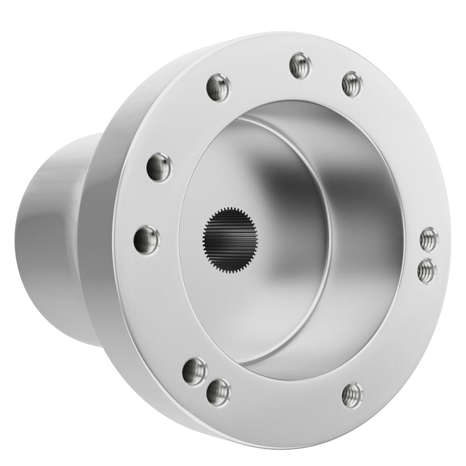 ClubRally Yamaha 5-6 hole steering wheel adapter in silver
