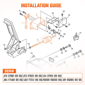 Yamaha golf cart fitment reference for ClubRally throttle kit models G19/G22/G23/G27