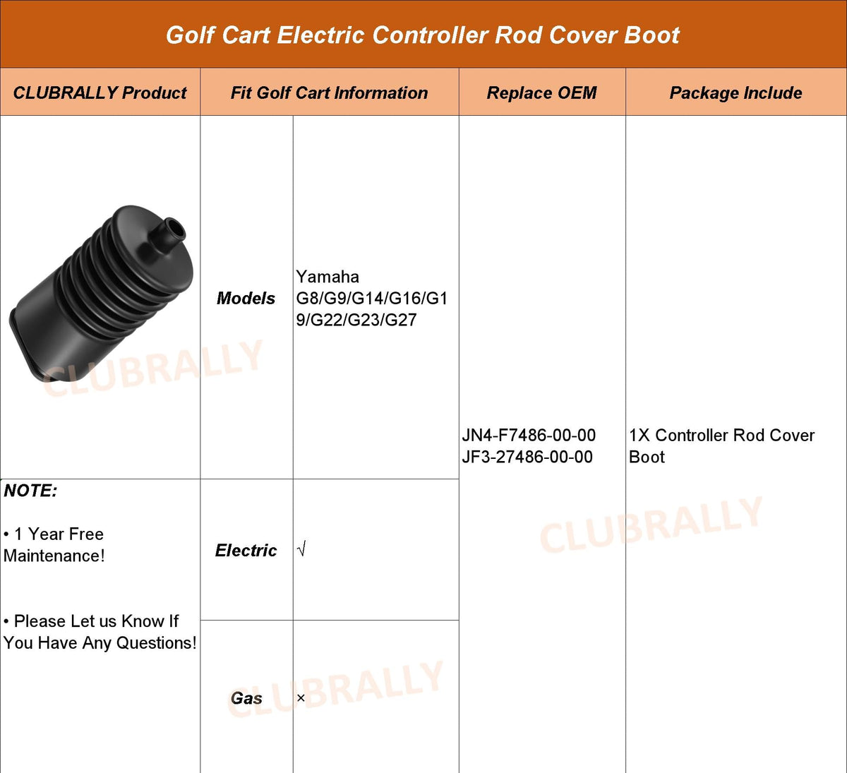ClubRally quality part designed for 1990-2008 Yamaha models.