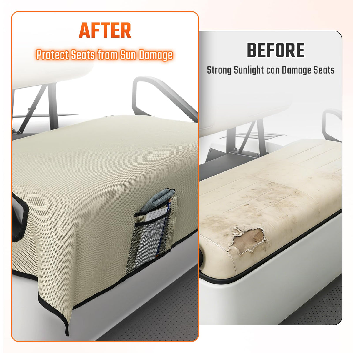 CLUBRALLY year-round protection guards against UV, spills, and scratches for longer seat life.