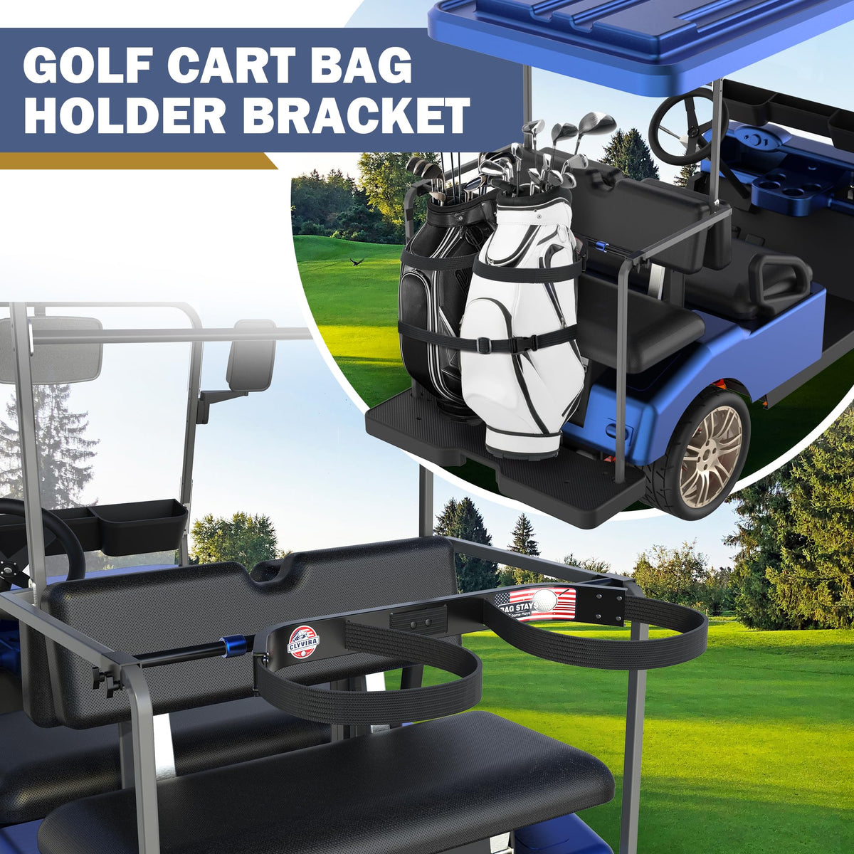 Clyvira bracket installed with no drilling for quick cart setup