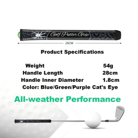 CMOSAF golf putter grip ergonomic hold reduces slip during strokes