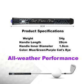 CMOSAF putter grip in action during a swing drill.